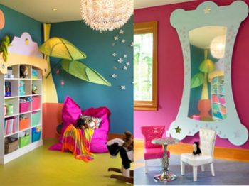 Lên ý tưởng thiết kế phòng chơi cho trẻ.