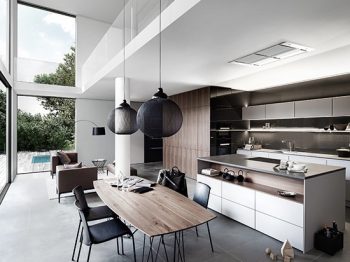 Trang trí nhà bếp với hai gam màu đen – trắng