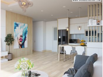 Thiết kế nội thất căn hộ 81 m2 Diamond Sea