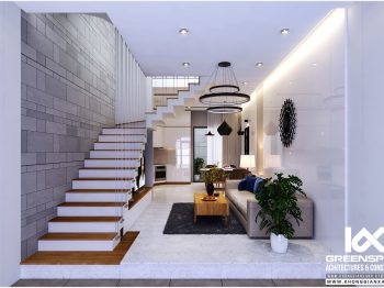 Thiết kế nội thất nhà phố 3 tầng Vũng Tàu