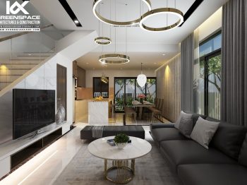 Thiết kế nội thất nhà phố 2 tầng tỉnh Long An