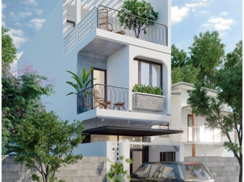 Thiết kế nhà phố với phong cách nhẹ nhàng