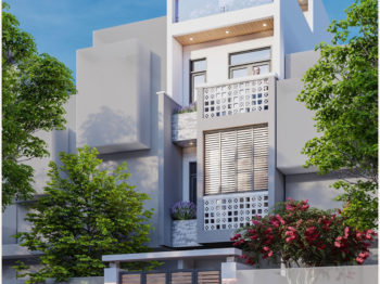 Thiết kế nhà phố Vũng Tàu (4×22)