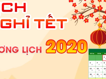 Thông báo lịch nghỉ tết Dương lịch 2020