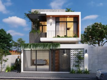 Thiết kế nhà phố 2 tầng – Nét bình yên giữa lòng thành phố