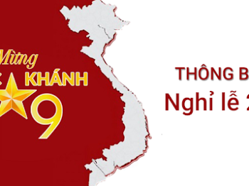 KIẾN TRÚC KHÔNG GIAN XANH THÔNG BÁO LỊCH NGHỈ LỄ 02/09/2020