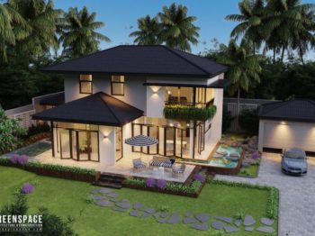 MÊ MẨN MẪU THIẾT KẾ BIỆT THỰ NHÀ VƯỜN TẠI ĐỒNG NAI