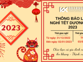 THÔNG BÁO LỊCH NGHỈ TẾT DƯƠNG LỊCH 2023