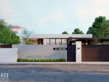 THIẾT KẾ NHÀ VƯỜN HIỆN ĐẠI TRÊN DIỆN TÍCH 800M2: ĐÓNG BÊN NGOÀI VÀ MỞ BÊN TRONG