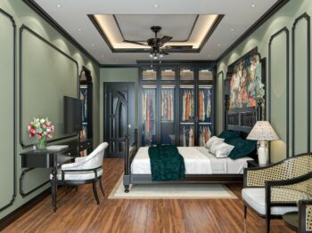 NỘI THẤT NHÀ PHỐ VŨNG TÀU PHONG CÁCH INDOCHINE – BẢN GIAO THOA VĂN HÓA