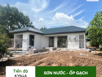 SƠN NƯỚC – ỐP GẠCH |  THI CÔNG BIỆT THỰ TẠI HỒ TRÀM