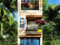 thiết kế nhà phố địa trung hải