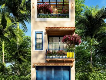 thiết kế nhà phố địa trung hải