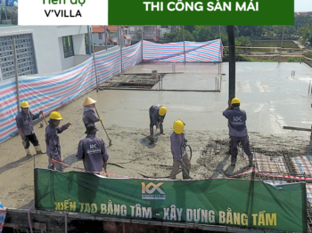 CẬP NHẬT TIẾN ĐỘ | THI CÔNG SÀN MÁI BIỆT THỰ ĐỒI NGỌC TƯỚC SANG TRỌNG V’VILLA